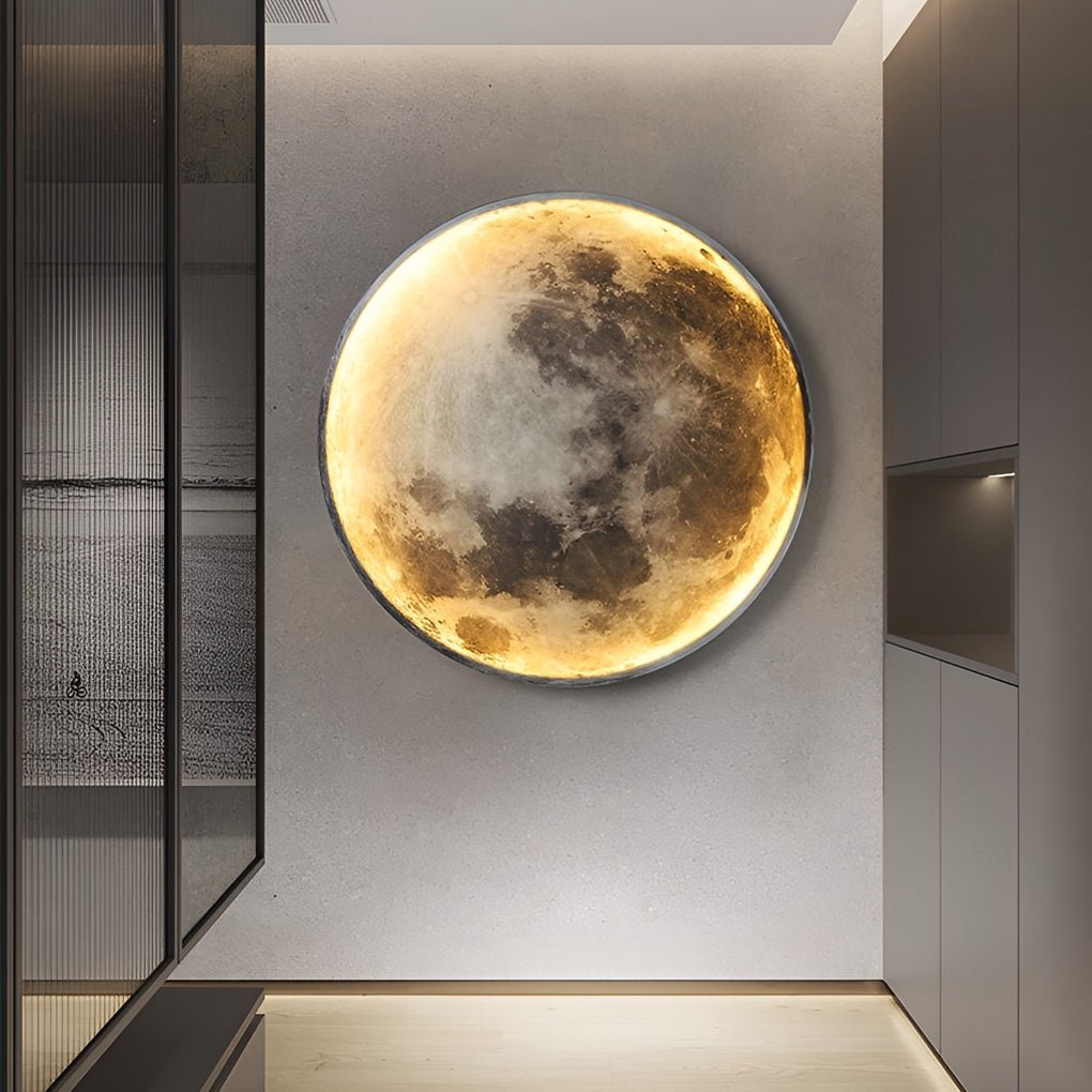 lunar moon dimmable led modern wall sconce stylish wall lamp lighting