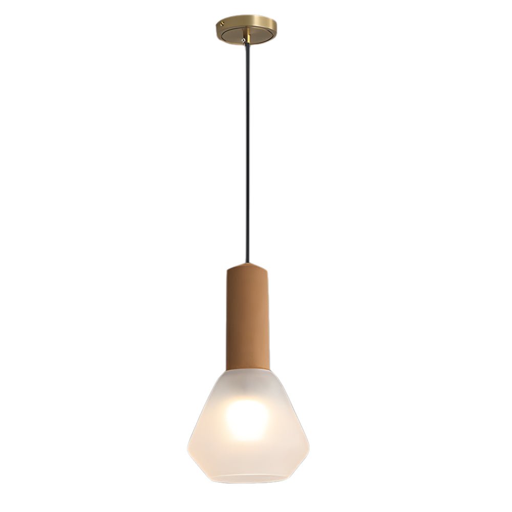 luxury copper glass jar pendant light 1 light wood ceiling fixture with cork and diamond glass suspension
