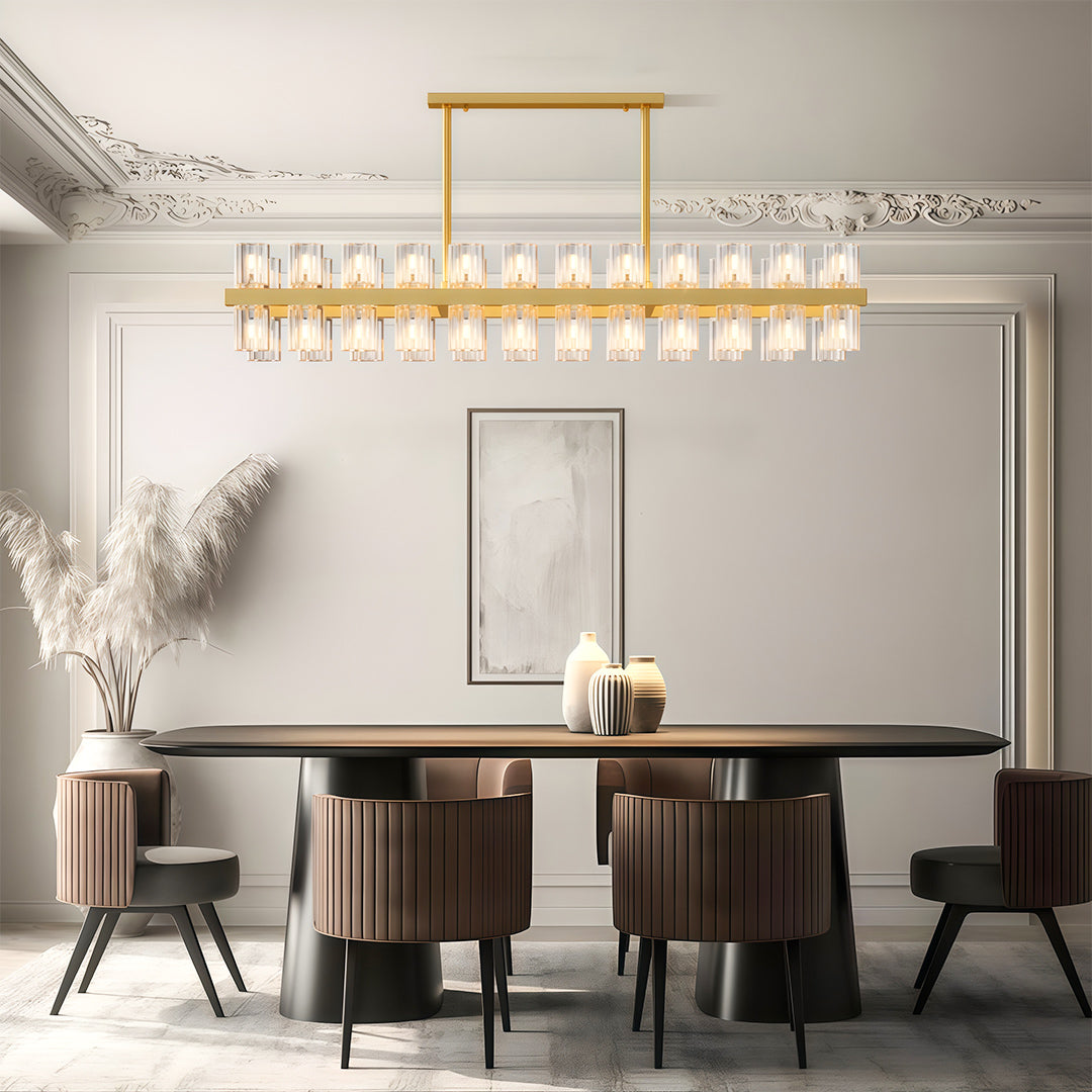 Multi-Tier Crystal Chandelier — Solid Copper Frame, 24- to 48-Light, G4, Black / Chrome / Copper Finish