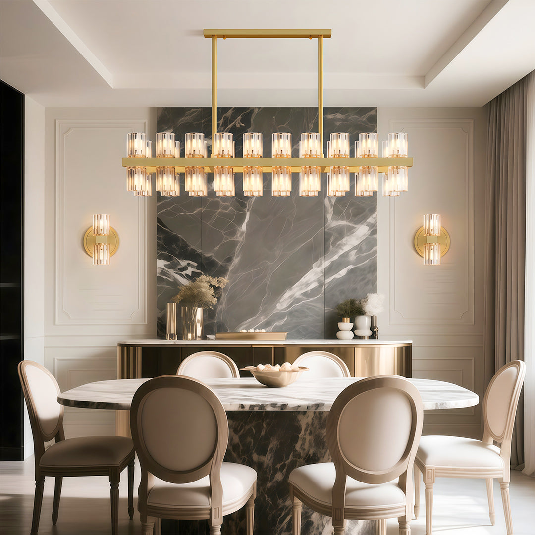 Multi-Tier Crystal Chandelier — Solid Copper Frame, 24- to 48-Light, G4, Black / Chrome / Copper Finish