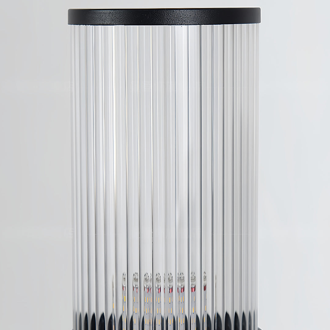 Cylindrical Outdoor Bollard Path Light — Aluminum & Acrylic, E27, IP65, 3 Heights (16", 24", 31")