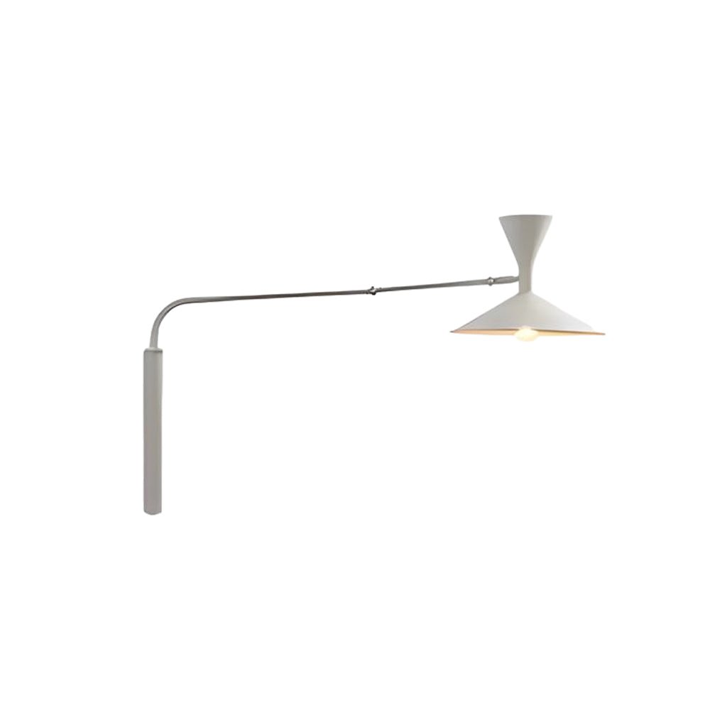 marseille swing arm wall lamp adjustable long metal arm trumpet sconce