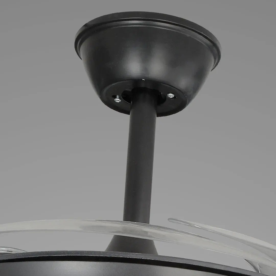 Stylish Black Ceiling Fan with Lights and Remote Control - All-Copper Design Luxe