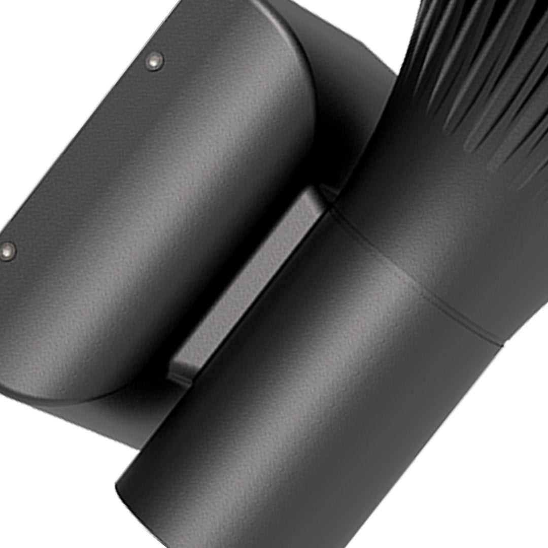 Minimalist Up/Down Outdoor Wall Sconce — Die-Cast Aluminum, Black, 6W/8W LED, IP65, Single or Double-Head