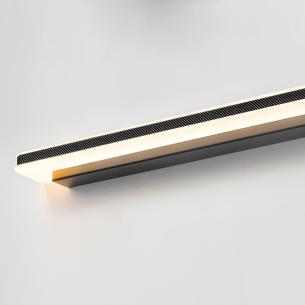 Linear LED Vanity Light Bar — Matte Black, Acrylic, Three-Step Dimming, 15.74"–39.37"