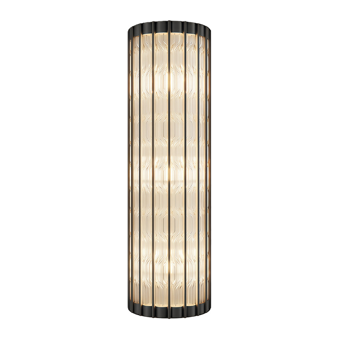 Linear Wall Sconce — Solid Brass and Glass, E14, Hardwired, 15.7" or 23.6"