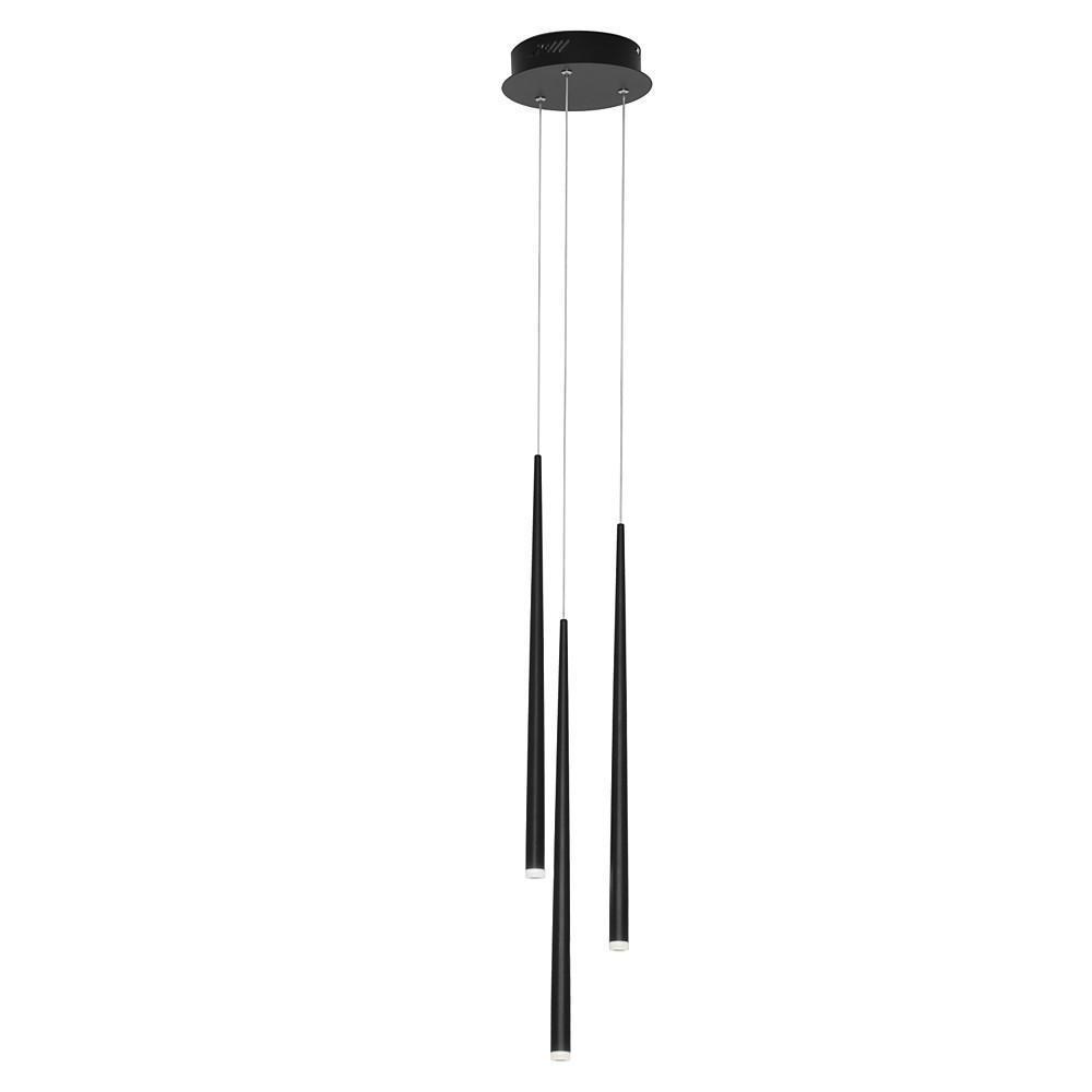 Modern Rustic Multi-Light Pendant Chandelier — Metal and Acrylic, LED Integrated, Eye-Protection, 3000K / 6000K, Adjustable Height