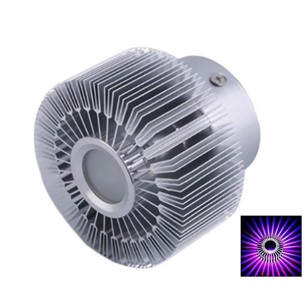 Geometric Dual-Color LED Flush-Mount Ceiling Light — Metal, 130LM, 4" Diameter