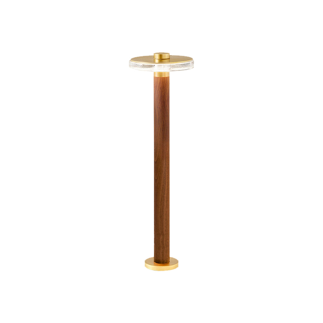 Gold Landscape Path Light — Die-Cast Aluminum, White Acrylic Shade, 12W LED, IP65, 3 Heights