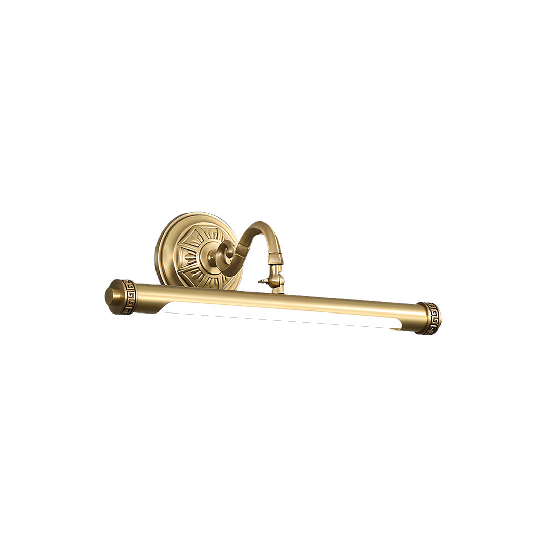 Gold Bathroom Vanity Light Bar — Full Copper, LED, 180° Adjustable, 7W / 9W / 12W, Multi-Color Temperature