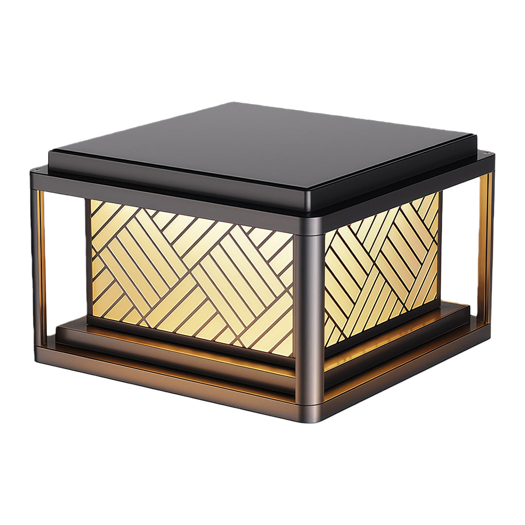 Modern Outdoor LED Pillar Light — Aluminum & Acrylic, Solar or Wired, IP54, 25CM / 30CM / 40CM