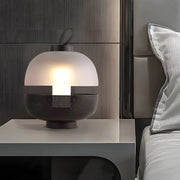 11-Inch LED Table Lamp with Mesh Metal and Frosted Glass Luxe