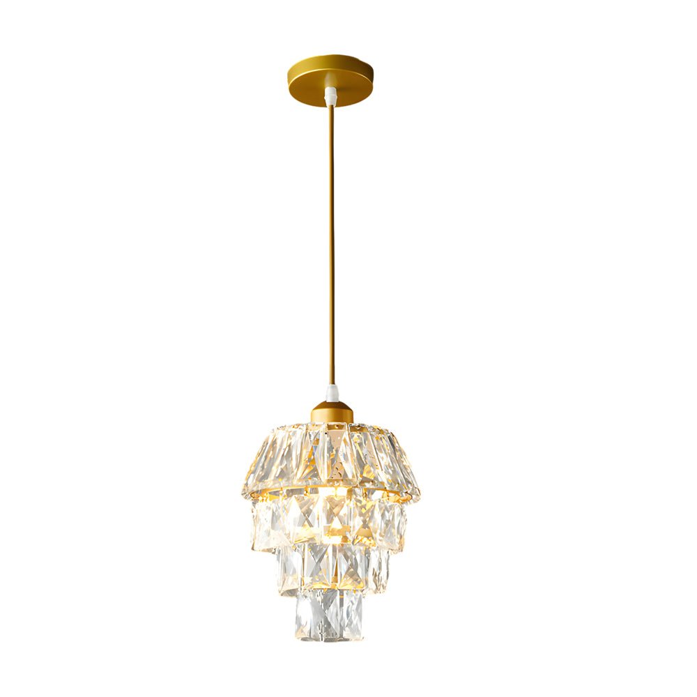 mini crystal pendant light 1 light small design