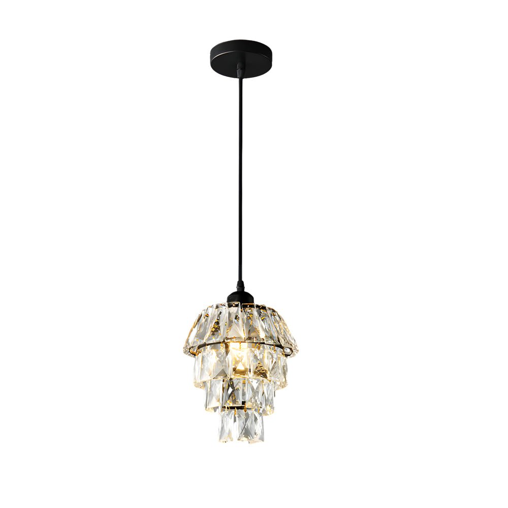 mini crystal pendant light 1 light small design