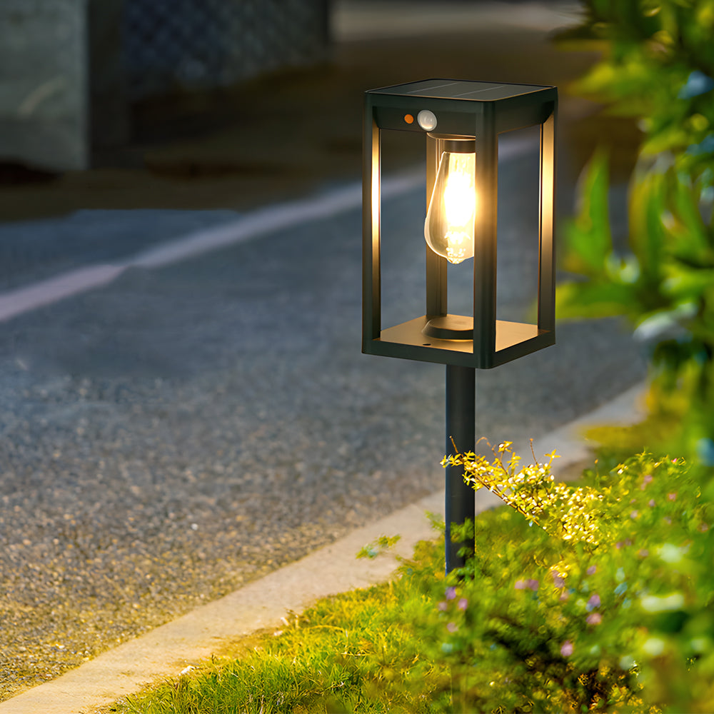 Minimalist Solar LED Path Light — Aluminum, IP55, Motion Sensor, Three-Color Dimming, 2000mAh, 22.8" & 30.7"