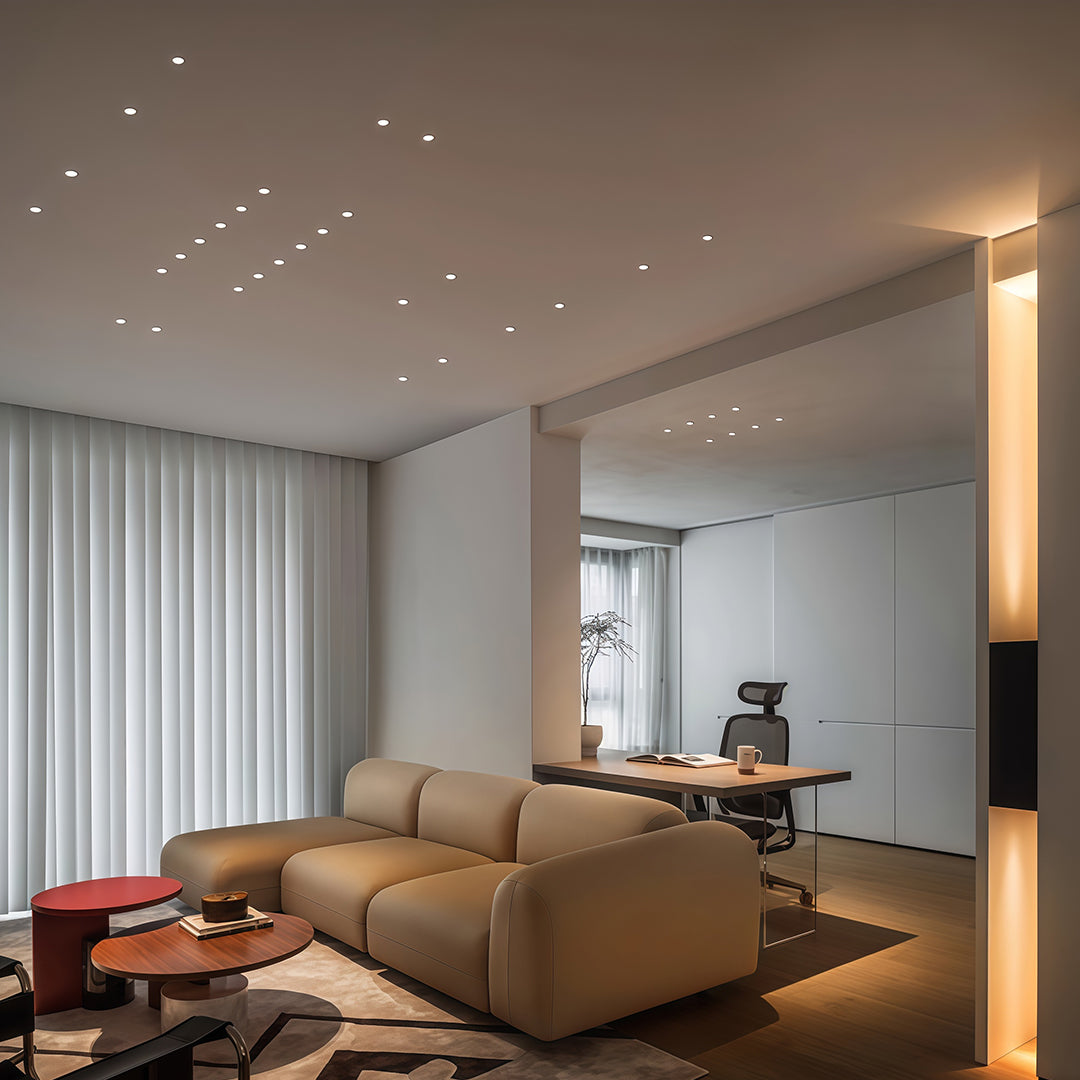 Arc-Shaped Mini LED Recessed Spotlight — Aluminum, Deep Anti-Glare, 15° Beam, 6W–7W, 3000K / 4000K / 6000K