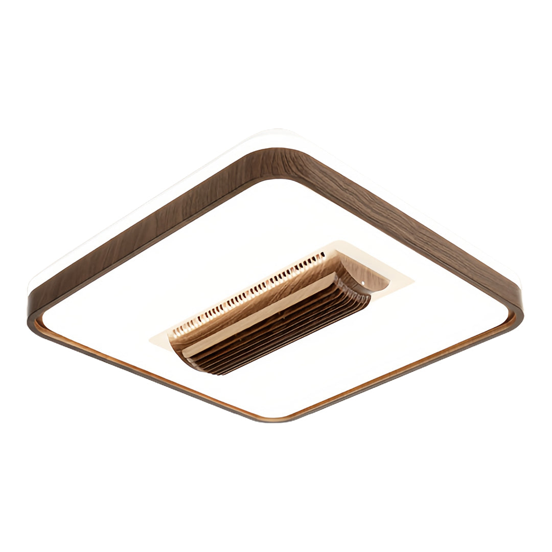 Quiet Minimalist Bladeless Ceiling Fan with LED Light