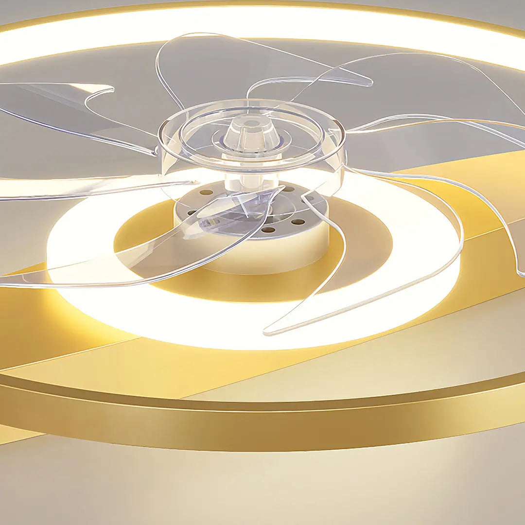 Ultra-Quiet LED Ceiling Fan with Light - Minimalist Design Luxe