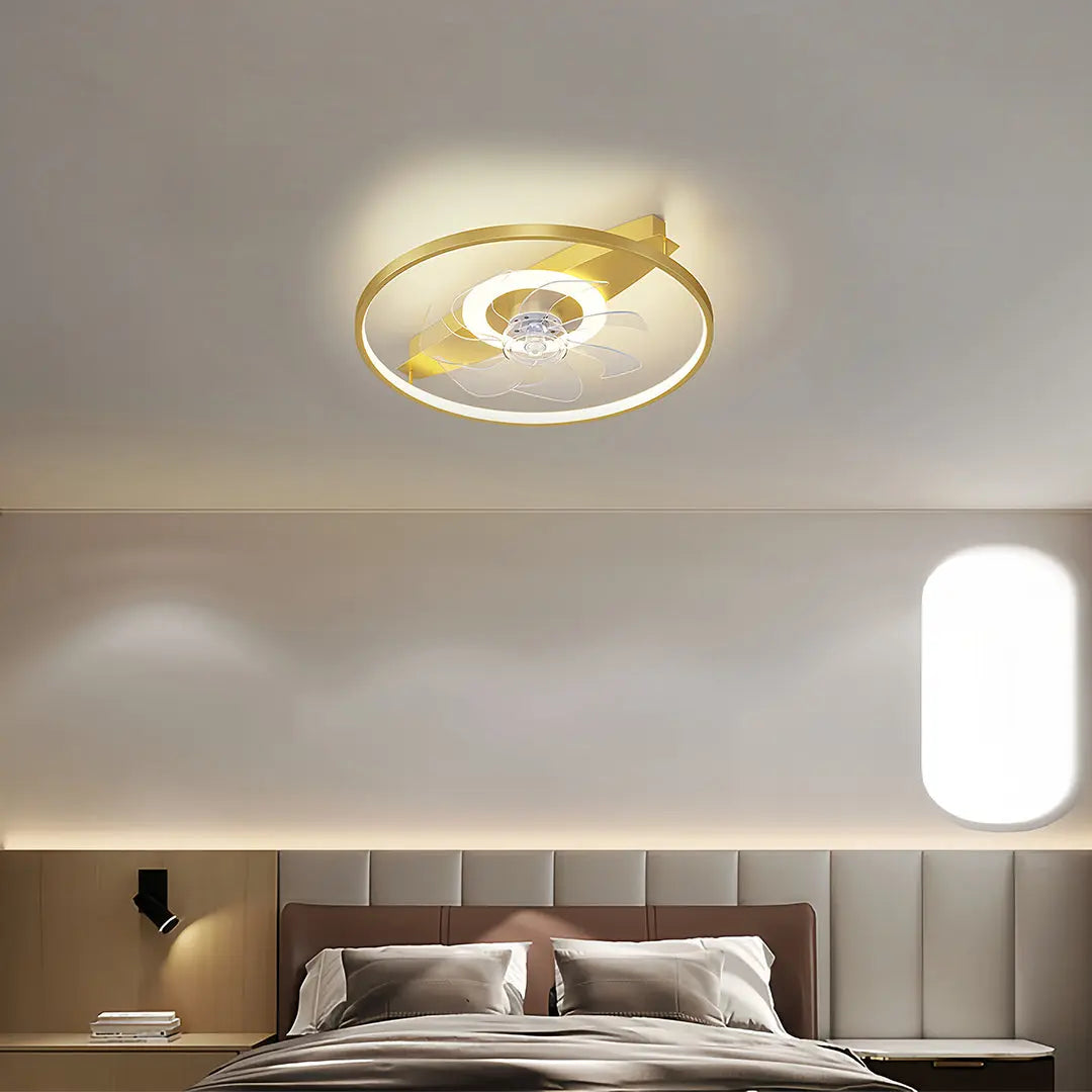 Ultra-Quiet LED Ceiling Fan with Light - Minimalist Design Luxe