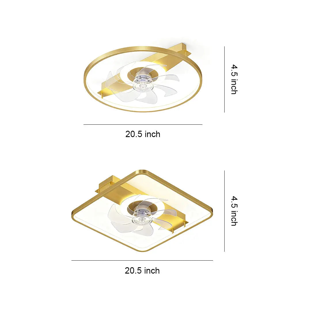 Ultra-Quiet LED Ceiling Fan with Light - Minimalist Design Luxe