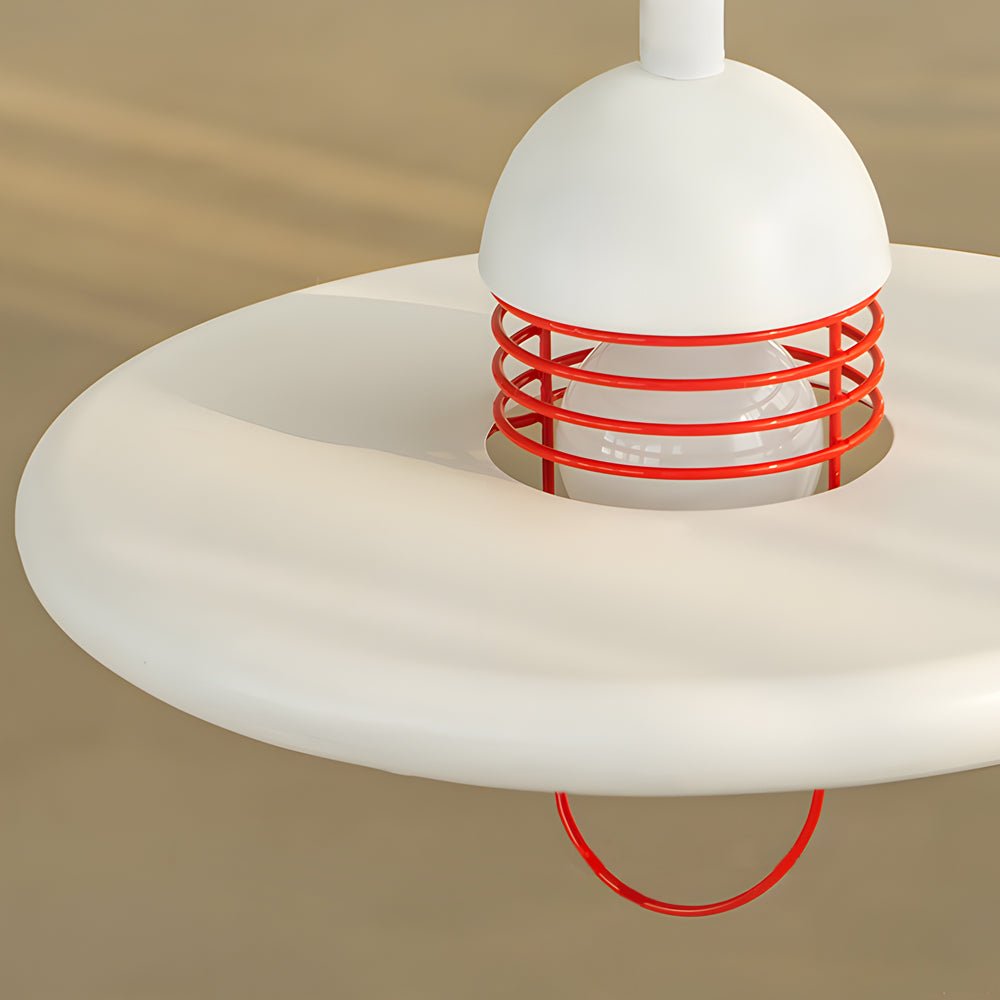 Flying Saucer Pendant Light — Iron, LED, 3-Step Dimming (3000K/4500K/6000K), 15.7" Diameter