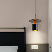 Minimalist Three-Color Pendant Light — Wrought Iron, E27, Adjustable 200cm Cable, Dining Room & Bedside