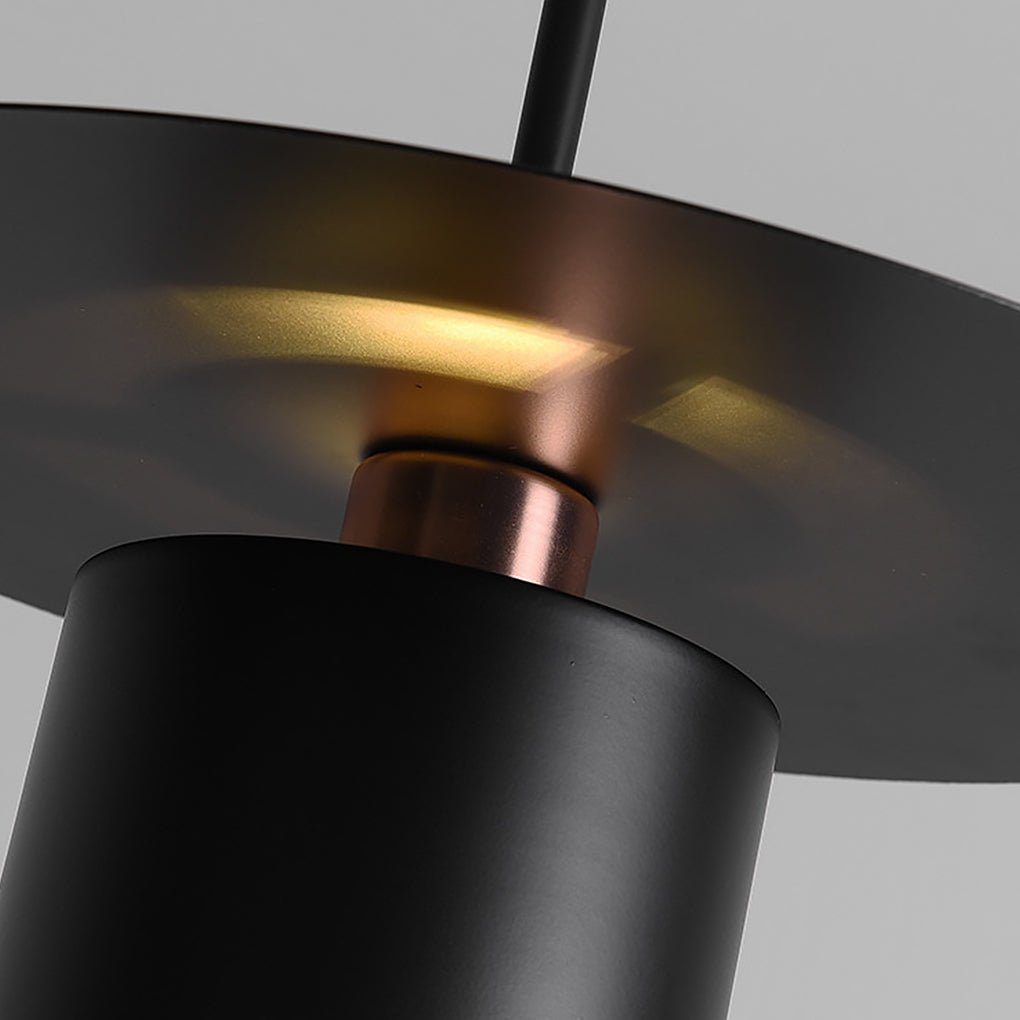 Minimalist Three-Color Pendant Light — Wrought Iron, E27, Adjustable 200cm Cable, Dining Room & Bedside