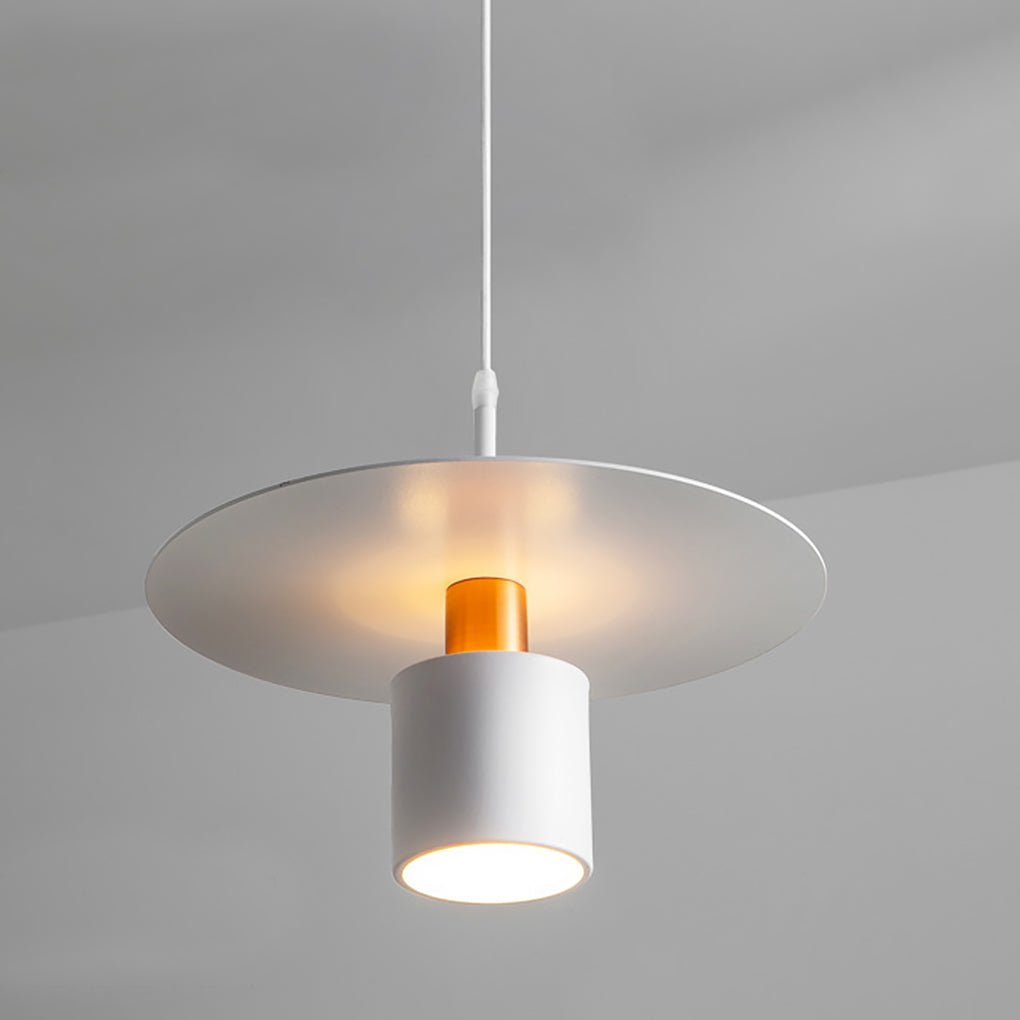 Minimalist Three-Color Pendant Light — Wrought Iron, E27, Adjustable 200cm Cable, Dining Room & Bedside