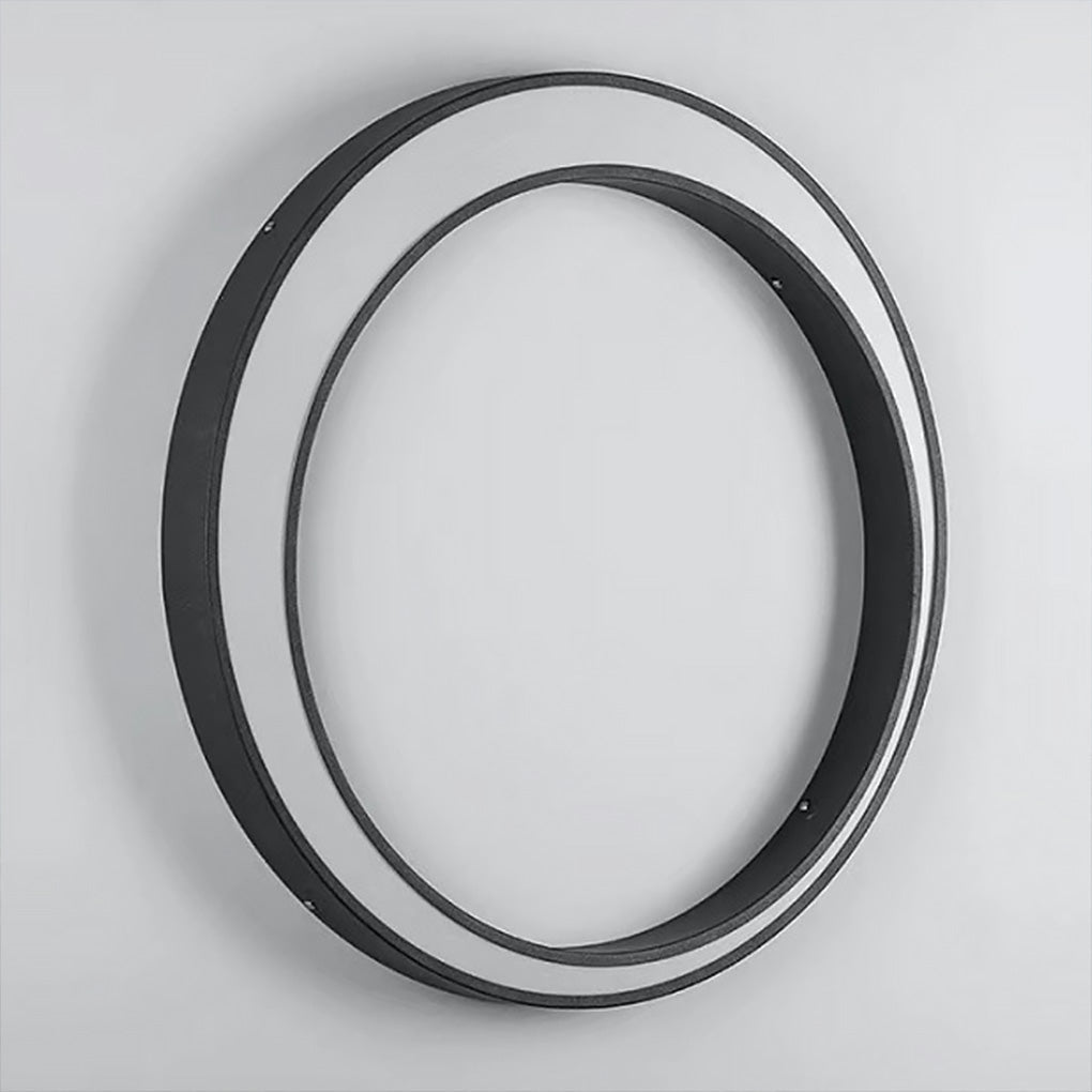 Circular Moon Outdoor Wall Sconce — Stainless Steel, LED, IP65 Weatherproof, 20W / 36W / 60W