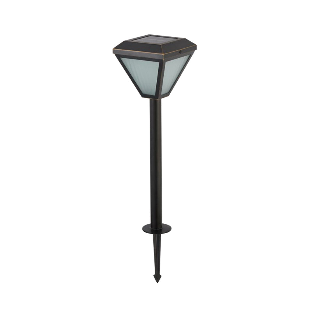 Solar Bollard Path Light — Full Copper and Glass, 1W LED Warm White, IP55, 1200mAh, 19.7"