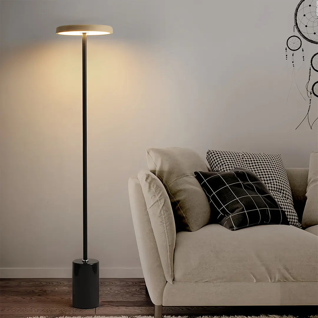 Modern Dimmable LED Minimalist Standing Uplight Floor Lamp Luxe