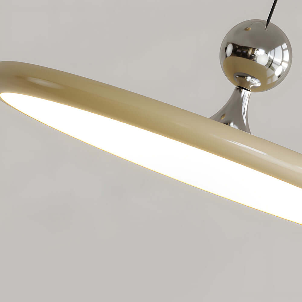 UFO Disc Pendant Light — Iron, Acrylic, 15.75" Wide, 3-Step Dimming (3000K/4500K/6000K), RA≥97