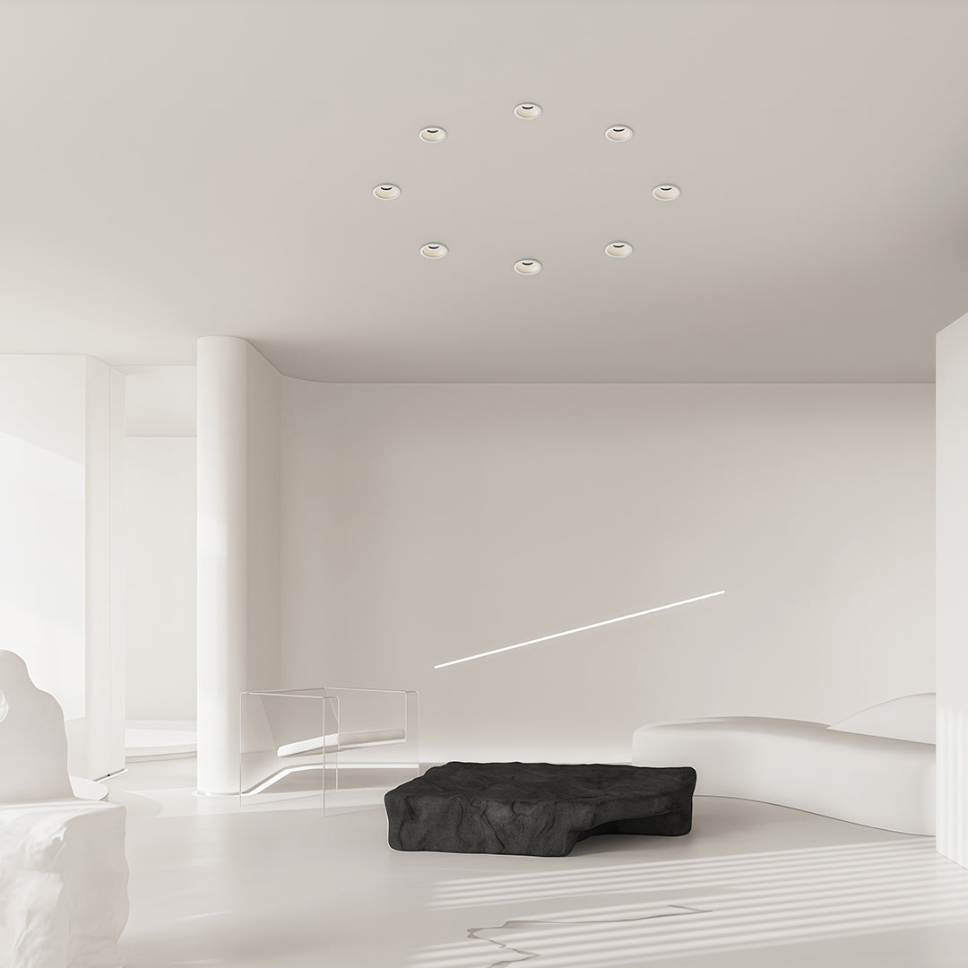 Deep Anti-Glare LED Recessed Spotlight — Die-Cast Aluminum, Ra98 CRI, 7W/10W/12W, 3000K/4000K/6000K, Black or White