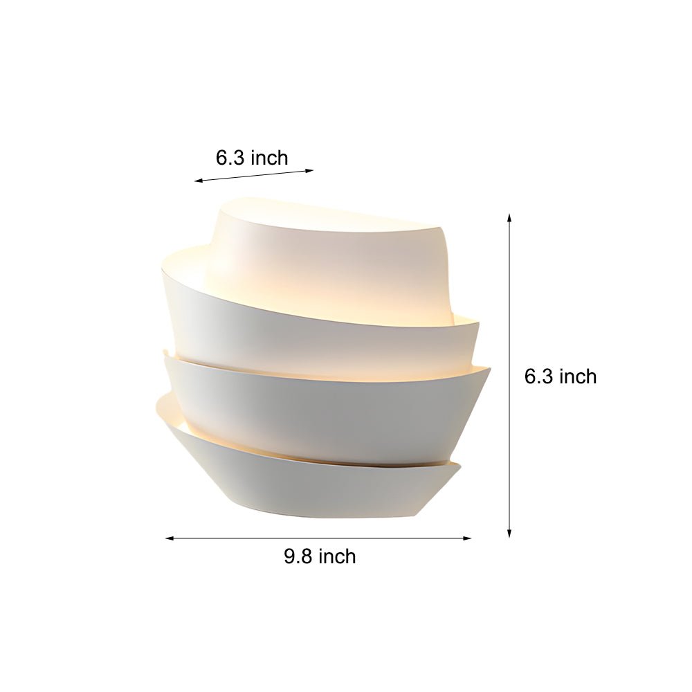 Half-Cylinder Minimalist Wall Sconce — Matte White Iron, 2-Light G9, Three-Step Dimming, Up/Down, Hardwired
