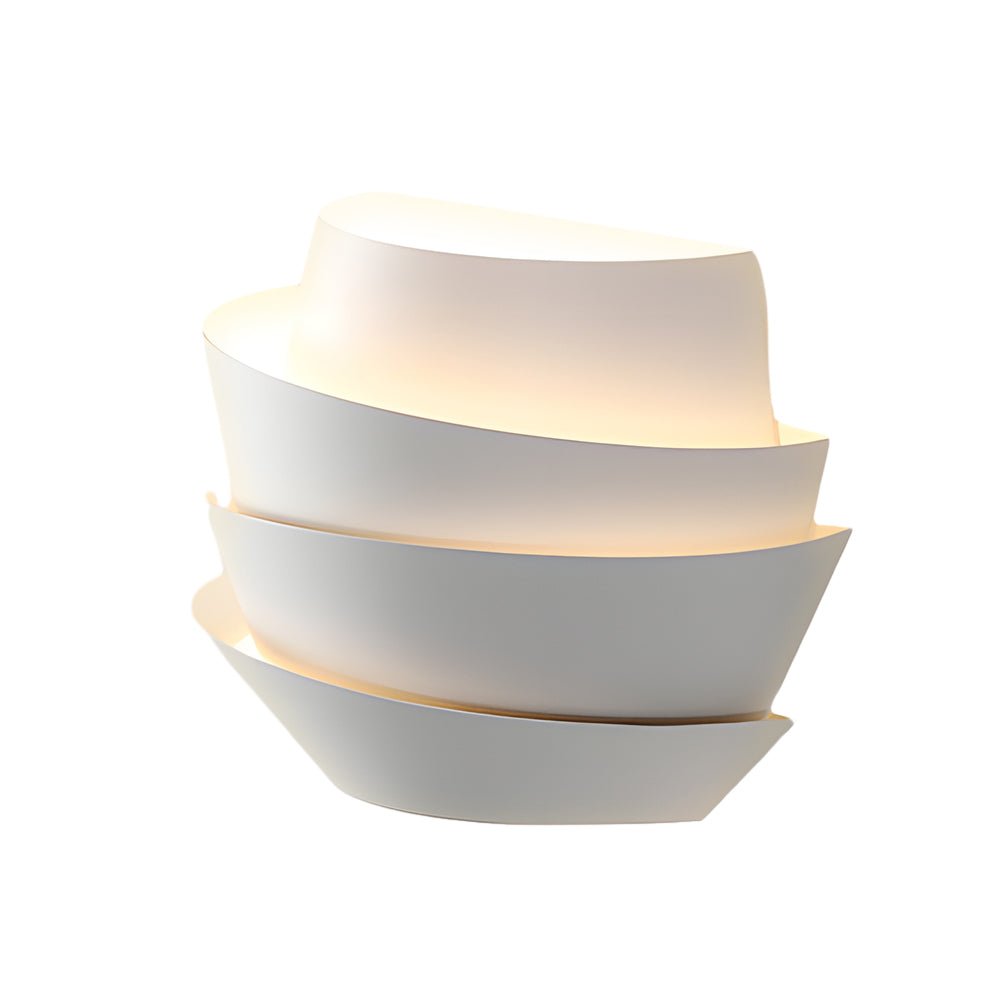 Half-Cylinder Minimalist Wall Sconce — Matte White Iron, 2-Light G9, Three-Step Dimming, Up/Down, Hardwired