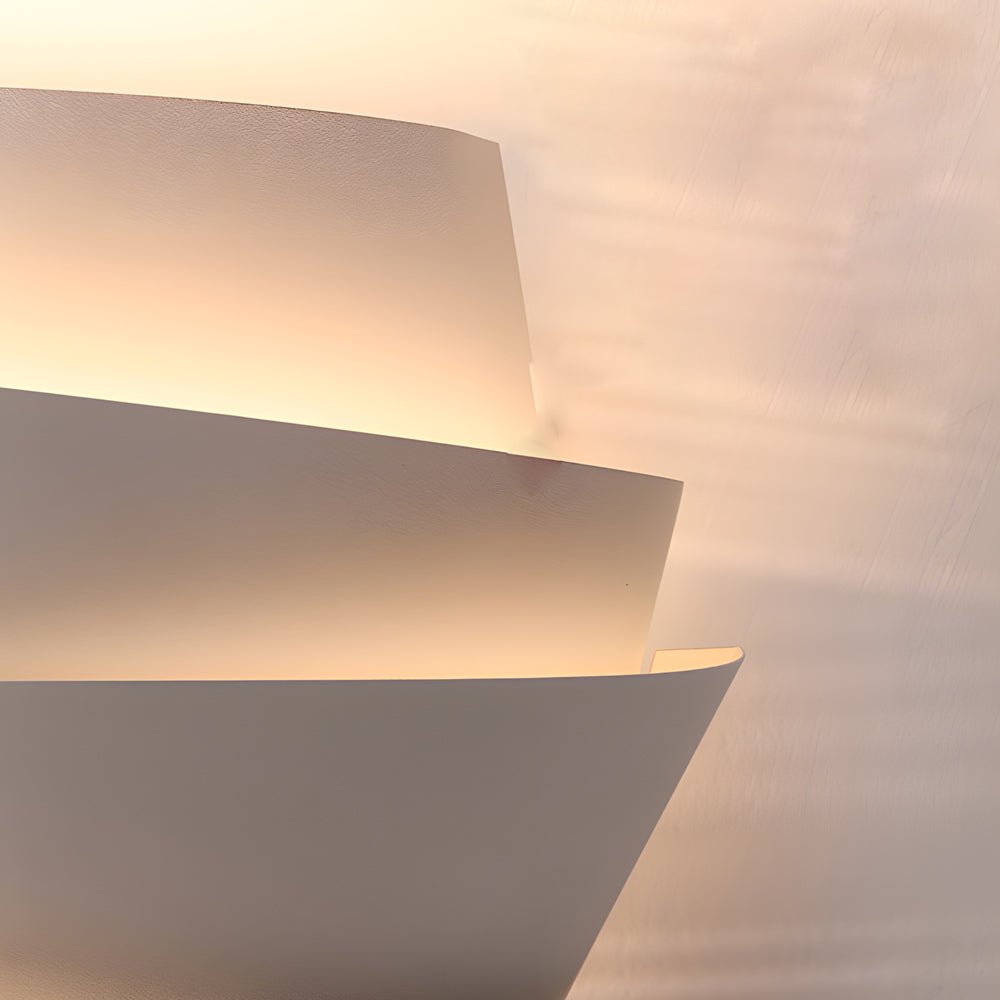 Half-Cylinder Minimalist Wall Sconce — Matte White Iron, 2-Light G9, Three-Step Dimming, Up/Down, Hardwired