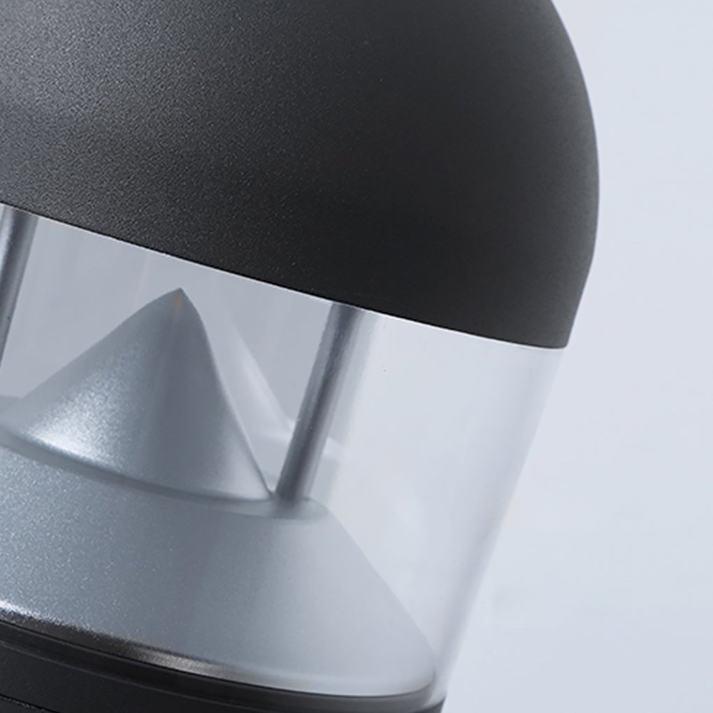 Minimalist Outdoor LED Bollard Light — Aluminum and Glass, 12W COB, IP54 Weatherproof, Round or Square