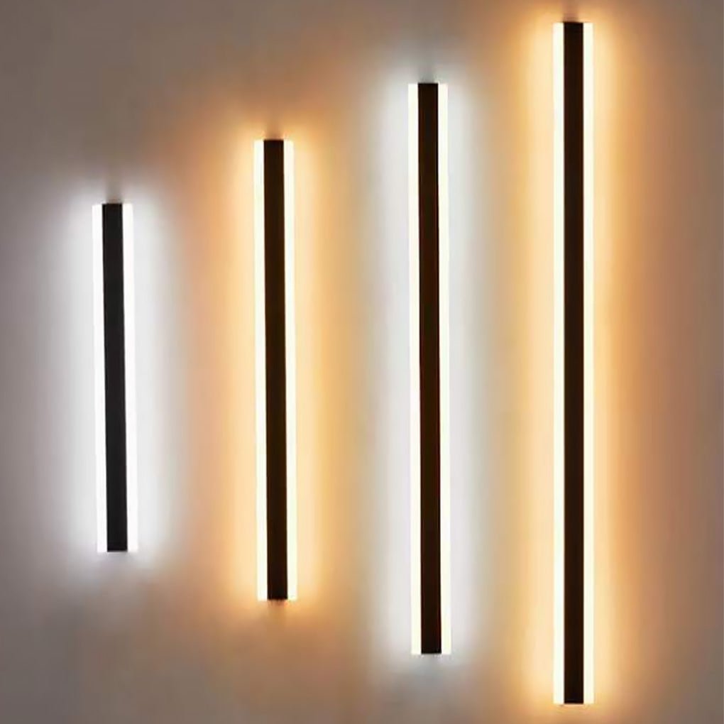 minimalist waterproof linear led outdoor wall light ideal for porch mounting