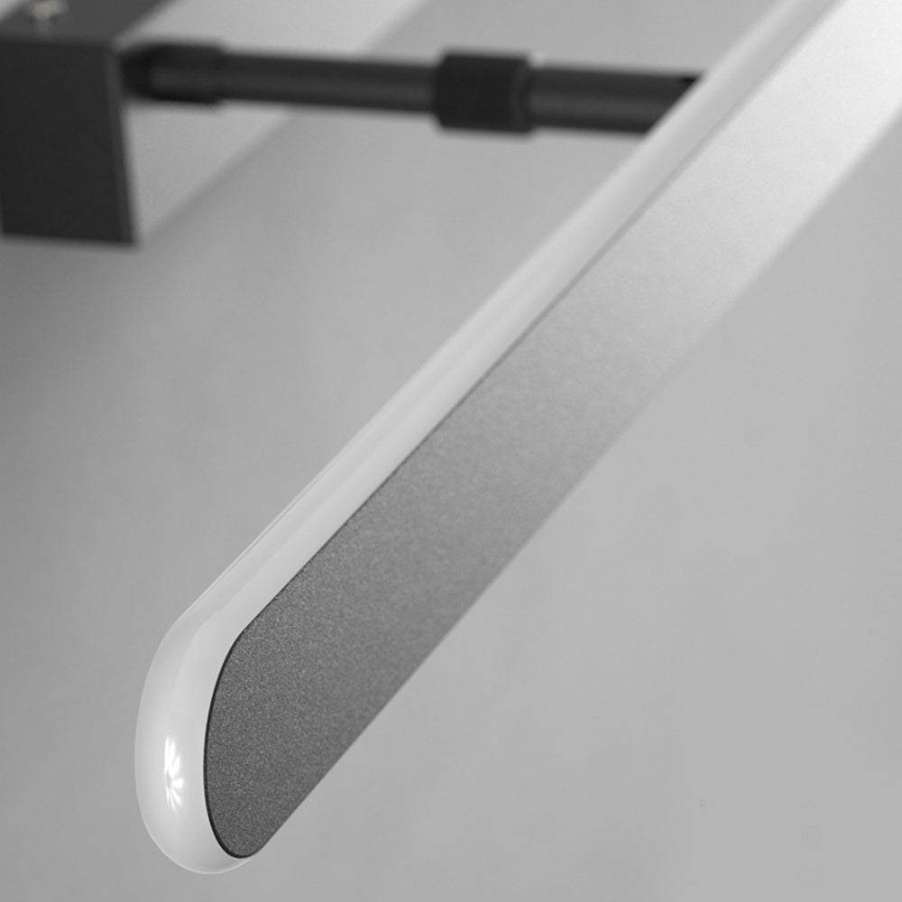 Minimalist LED Bathroom Vanity Light Bar — Matte Black, Acrylic Surround, Three-Step Dimming
