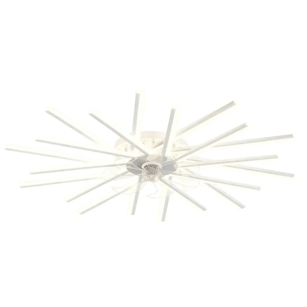 Industrial Metal Ceiling Fan with Light - Iron Body Design Luxe