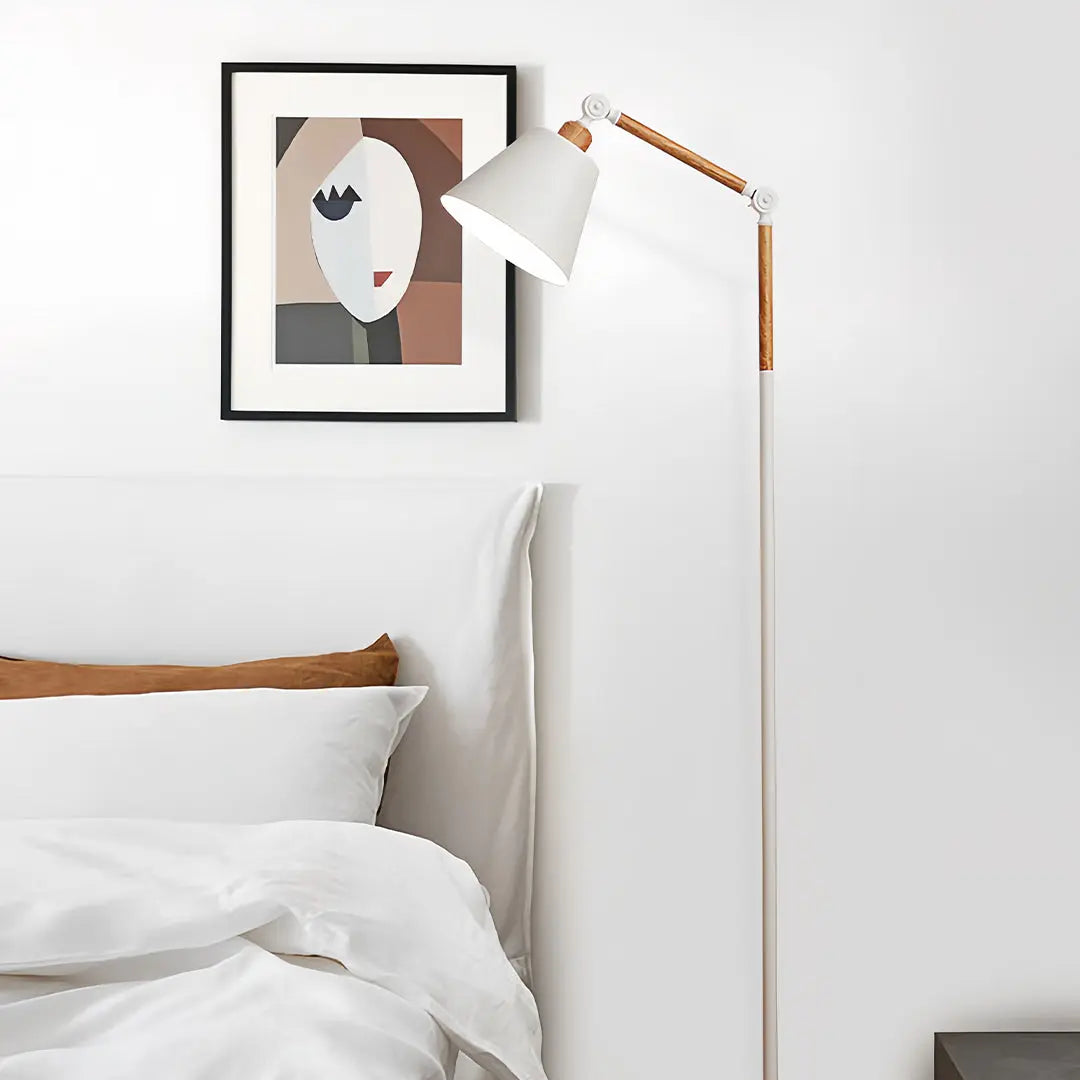 Modern Adjustable Metallic Floor Lamp Luxe