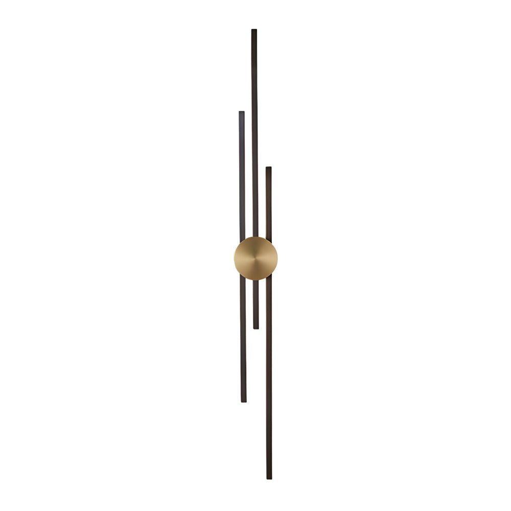 minimalist modern linear wall lamp two color metal wall light