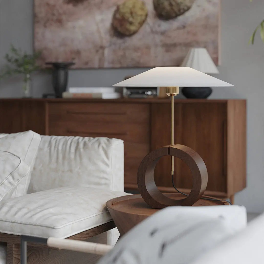 Nordic Minimalist Luxury Natural Wood Table Lamp - Creative Design Luxe
