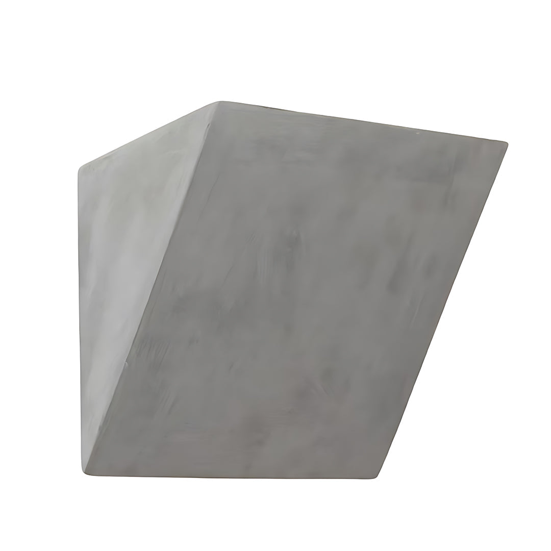 Minimalist Cement Wall Sconce — Up-Light, E14, 12W, 3-Step Dimming (3000K/4000K/6000K), Multiple Shapes