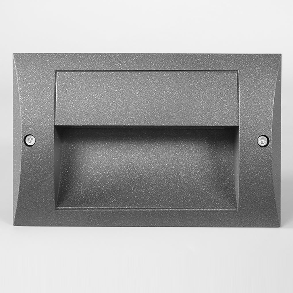 Minimalist Outdoor Step & Stair Wall Light — Die-Cast Aluminum, LED, IP65 Weatherproof, 7" x 3" x 4"