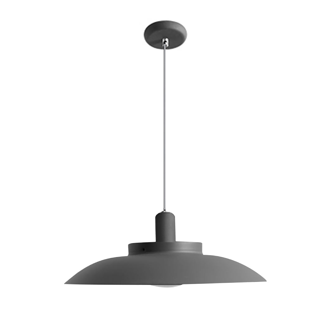 Minimalist Outdoor Pendant Chandelier — Frosted Glass & Hardware, LED, IP54, Flash Gray, Sun Room & Villa
