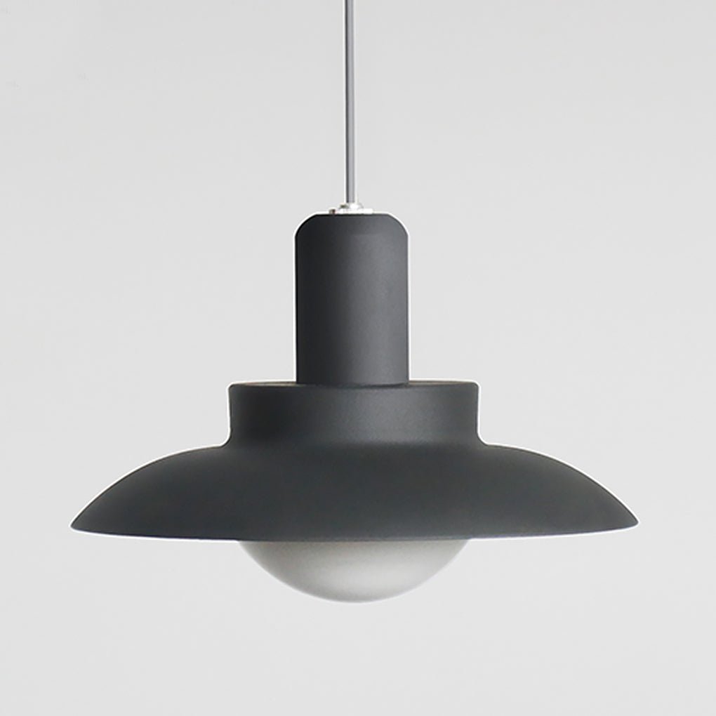 Minimalist Outdoor Pendant Chandelier — Frosted Glass & Hardware, LED, IP54, Flash Gray, Sun Room & Villa