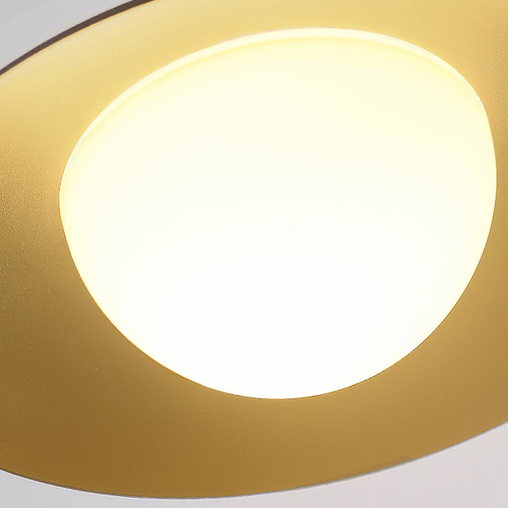Minimalist Outdoor Pendant Chandelier — Frosted Glass & Hardware, LED, IP54, Flash Gray, Sun Room & Villa