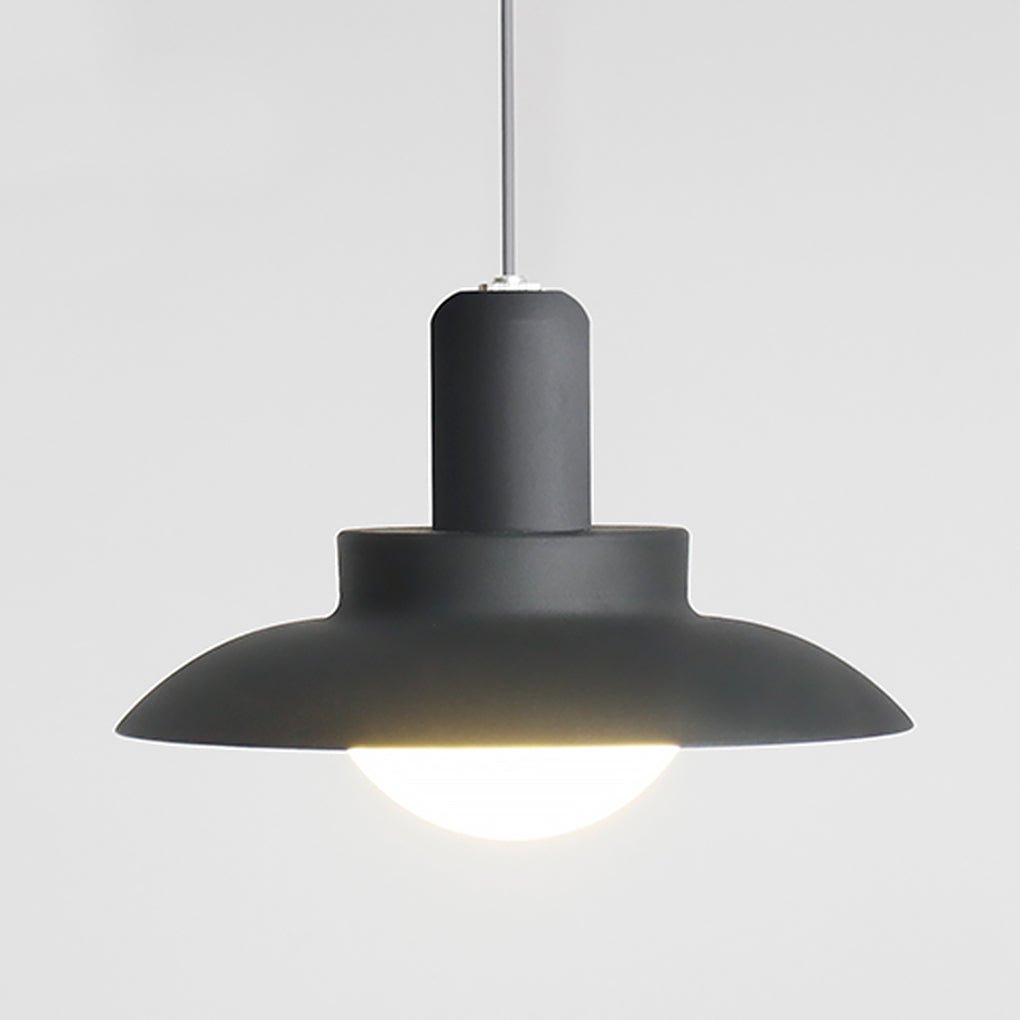 Minimalist Outdoor Pendant Chandelier — Frosted Glass & Hardware, LED, IP54, Flash Gray, Sun Room & Villa
