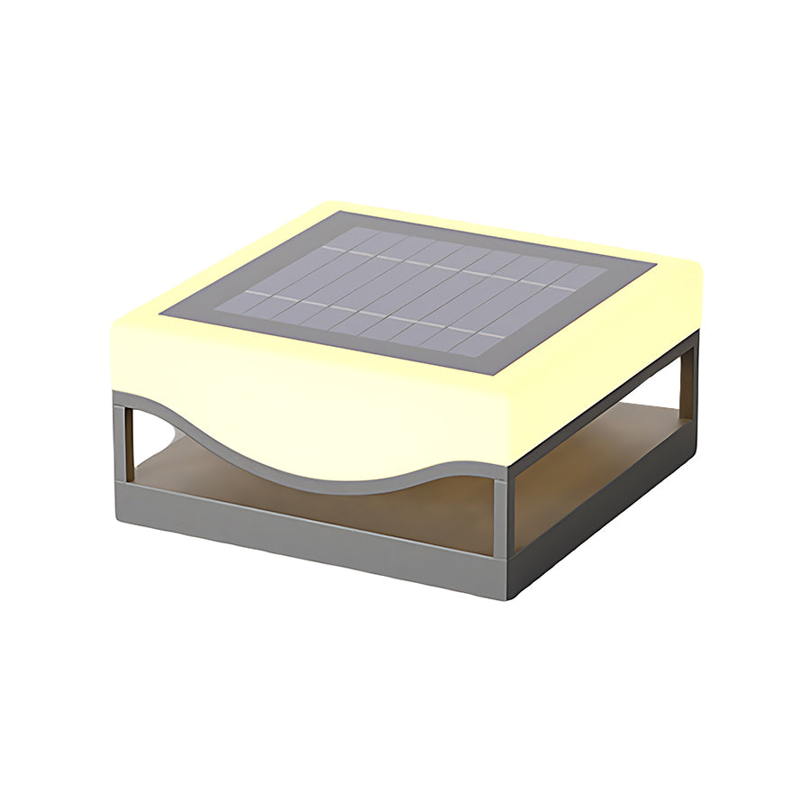 Waterproof Solar-Powered Contemporary Outdoor Pillar Lights